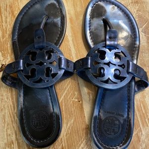 Tory Burch dark blue sandals. Size 6